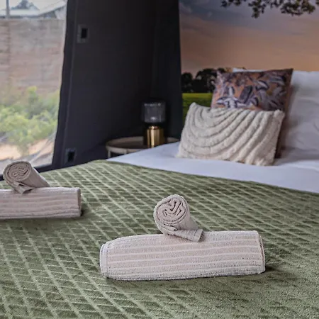 Luxussátor Glampinglodge Jasmijn Met Prive Hottub *